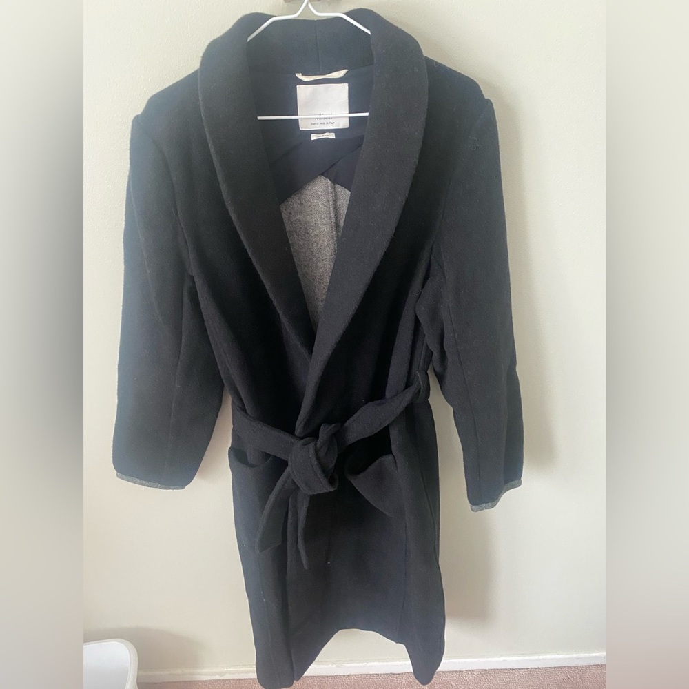 Aritzia Wilfred Aubertin Coat, Black, Size Medium